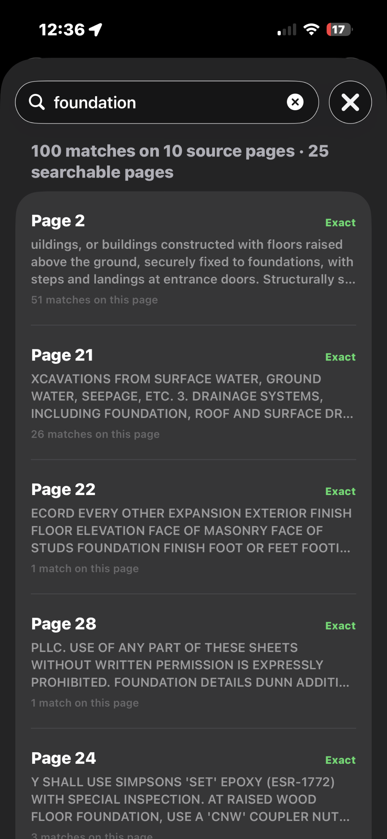 PerPlan source-grounded plan search results